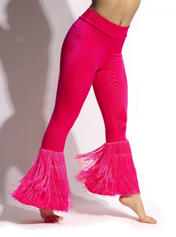 Fringe hotsell hem leggings